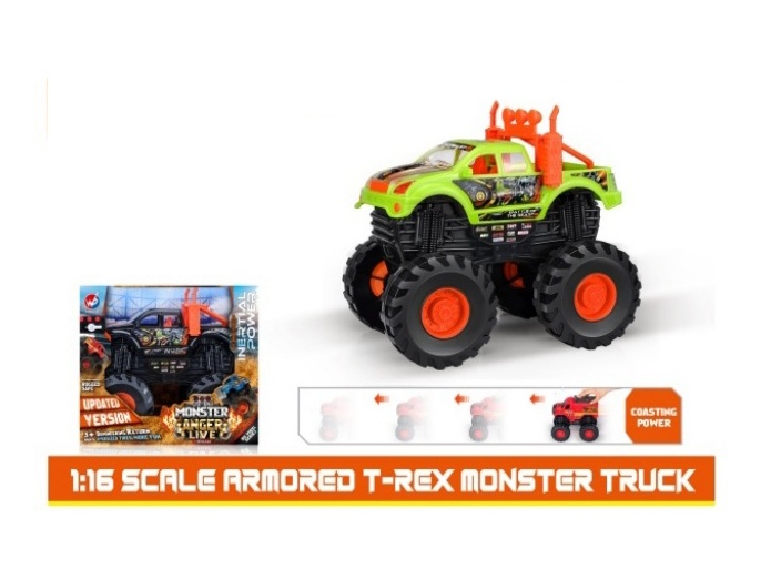 1:16 Hot Wheels Dinosaur Pickup Truck Inertia Vehicle