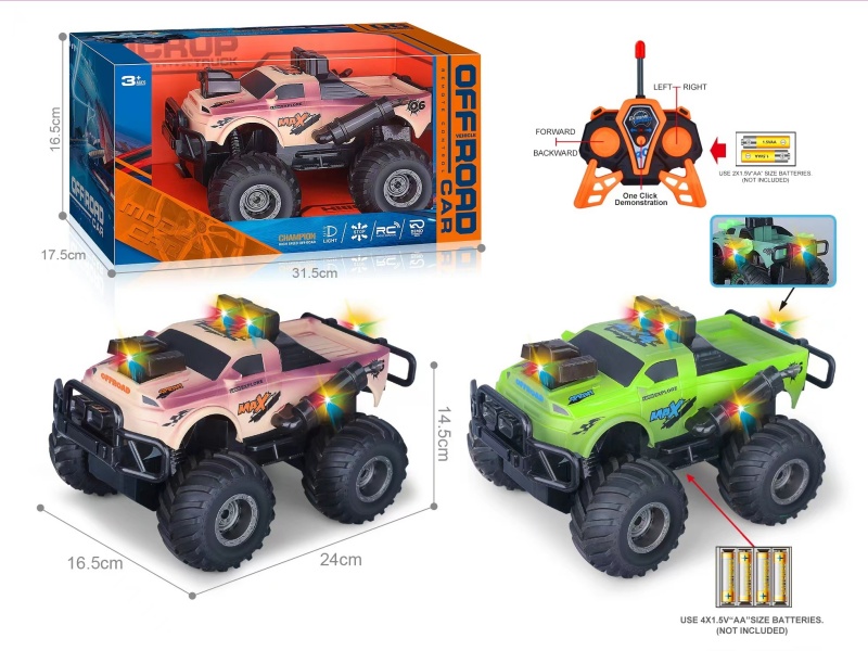 27Mhz 1:16 Five-Channel With Seven-Color Lights, One-Button Demonstration Of Ford Capture Pickup Off-Road Remote Control Vehicle (Battery Not Included)