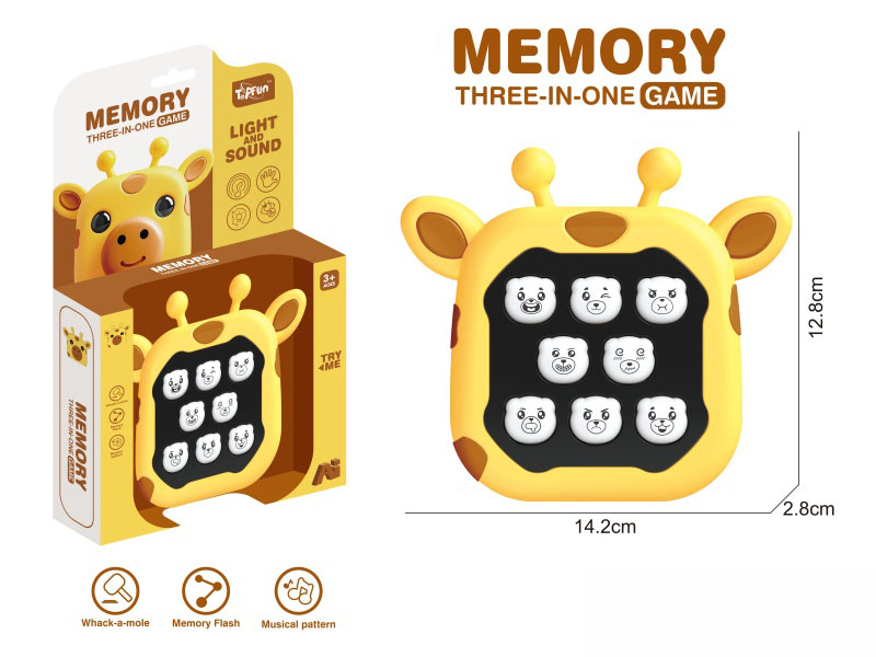 8-Key Bear Memory Game Machine - Giraffe