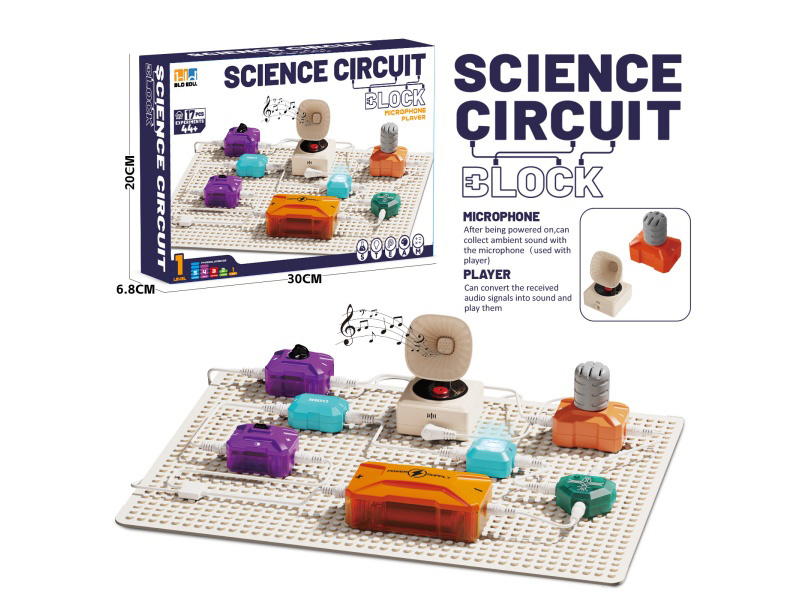Circuit Building Blocks: Microphone + Speaker + Indicator Light