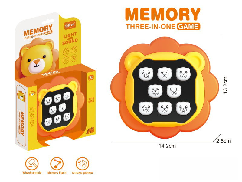 8-Key Bear Memory Game Console - Lion