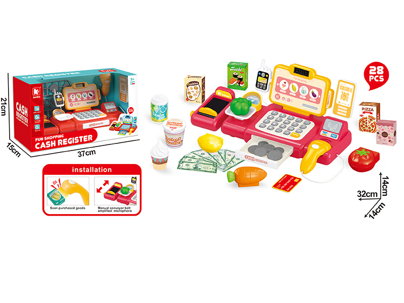 Intelligent Recognition Cash Register Set 28PCS(Updated Version)