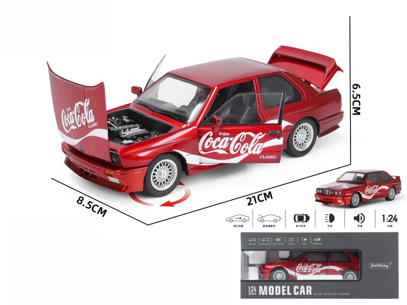 1:24 BMW M3 Coca Cola Version Alloy Car