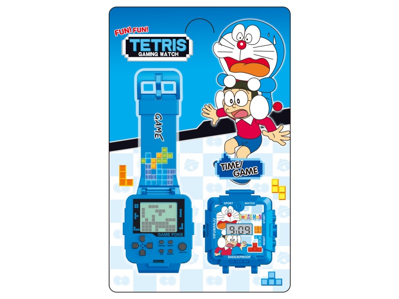 Doraemon Tetris Game Electronic Watch