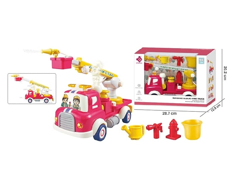 Back Fire Rescue Vehicle With Smoke（Uilding Block ）