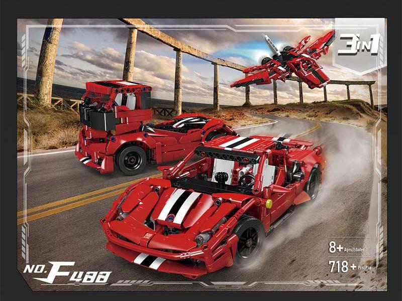 Rafa 488 Sports Car Building Blocks 718PCS