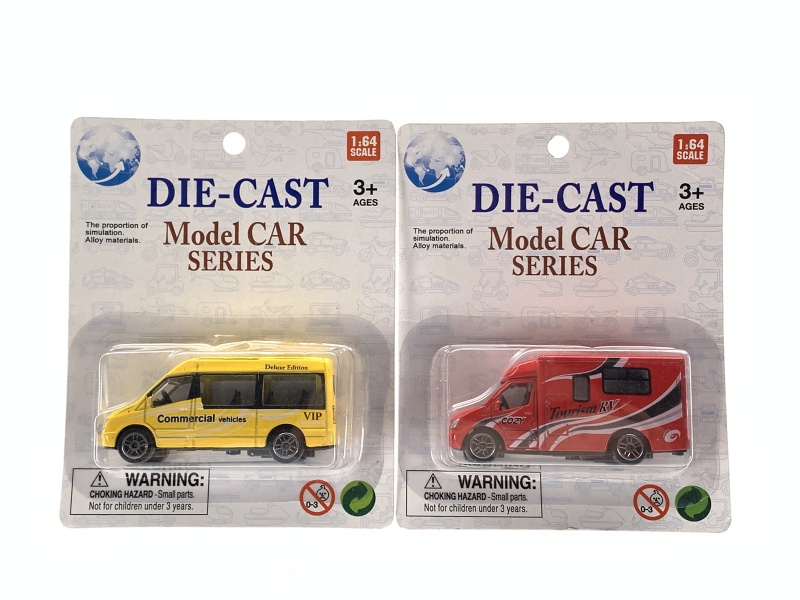 Sliding Alloy Rv + Business Vehicle (Alloy Toy Alloy Car)