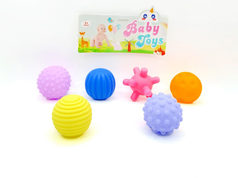 Vinyl Grip Ball Set With Bb Whistle (Two-Color Mixed)
