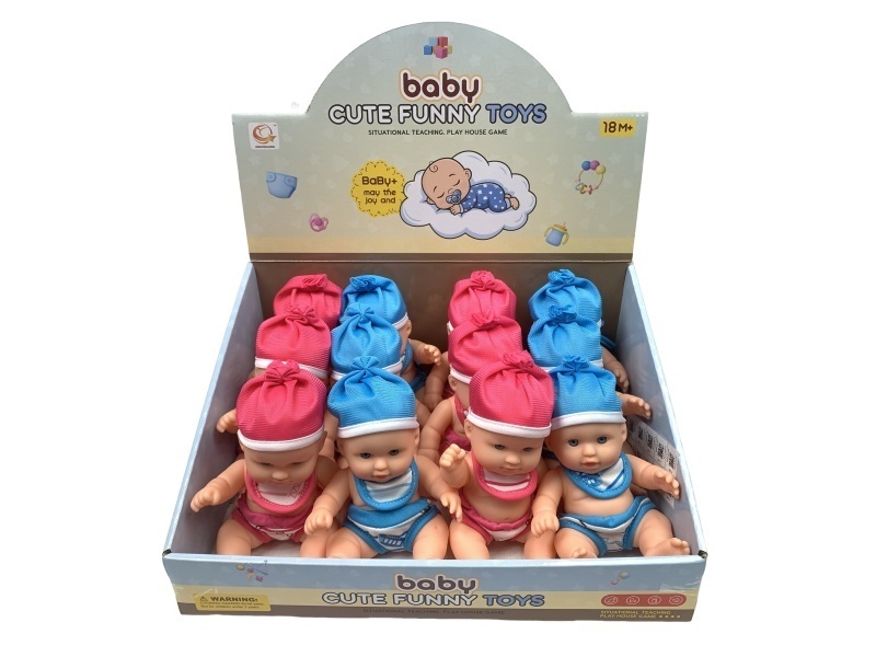 8-Inch Vinyl Toy Dolls, 12 Pieces Per Display Box