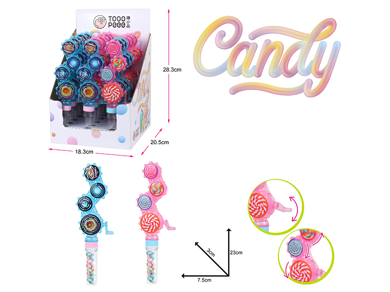 Hand-Cranked Gear Candy Toys 18pcs