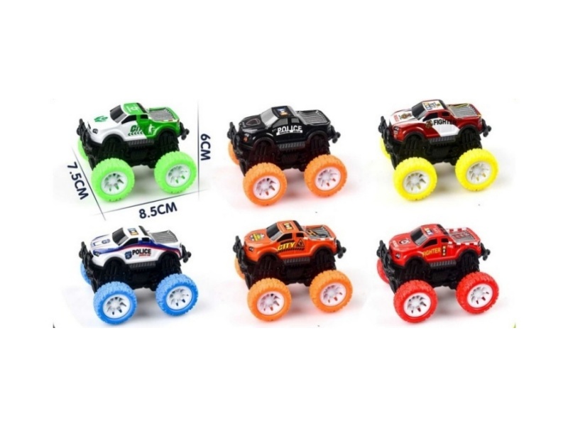 Two Inertial Metal Off-Road Vehicles