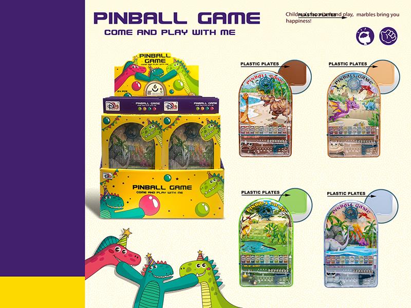 Four Patterned Steel Ball Pinball Discs