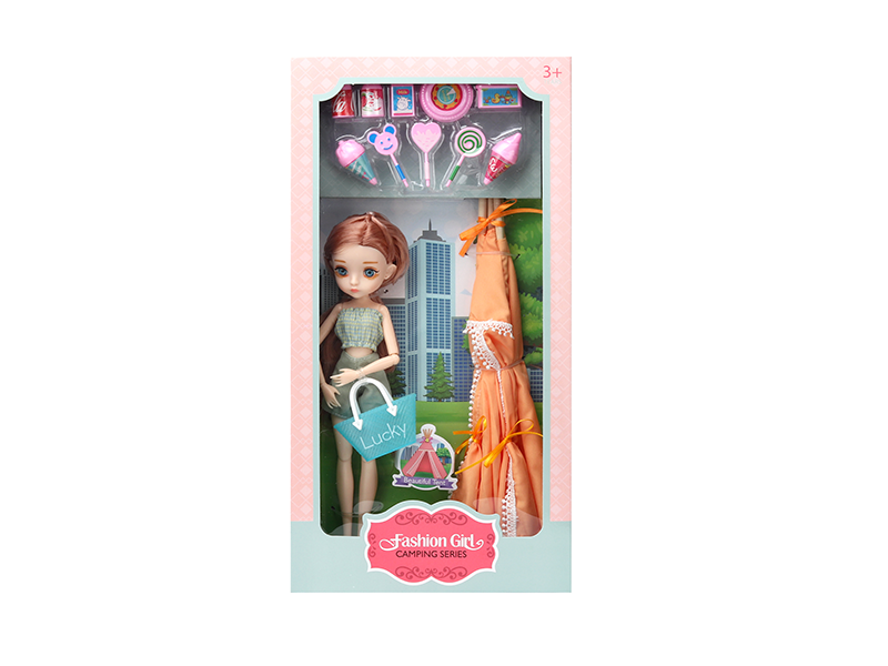 10" Fashion Doll With Camping Accessories