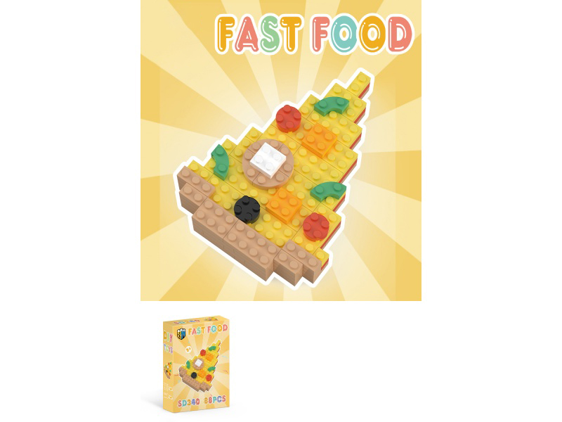 Food Series - Pizza Building Blocks 88PCS