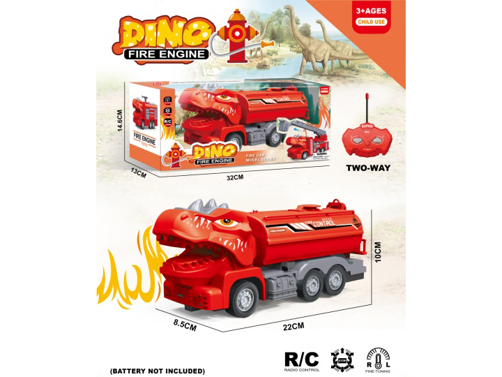 Dinosaur 2 Remote Control 1:30 Fire Water Storage Vehicle