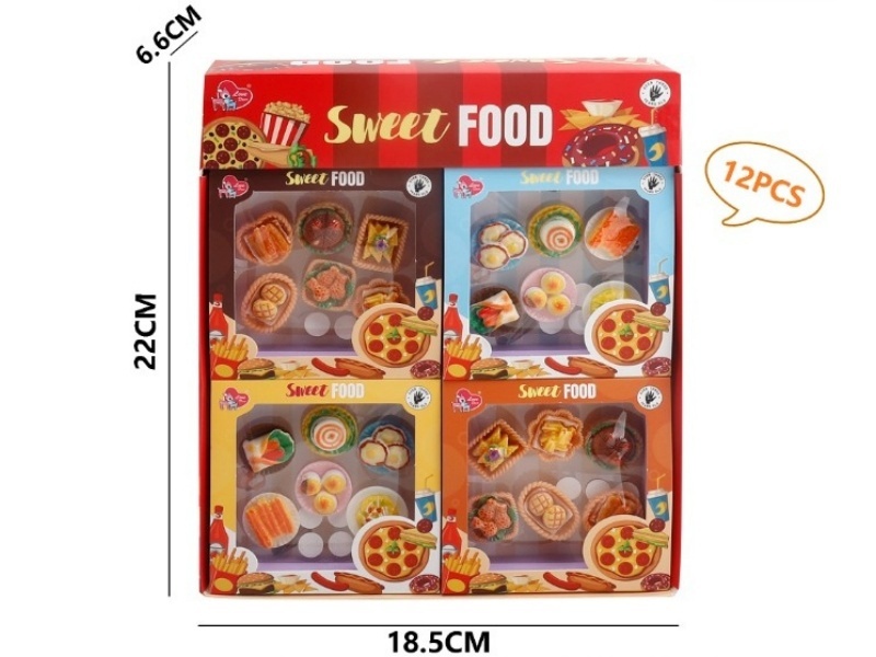 Food And Play Diy Stickers (Mixed Pack Of Four Types) 12 Pieces