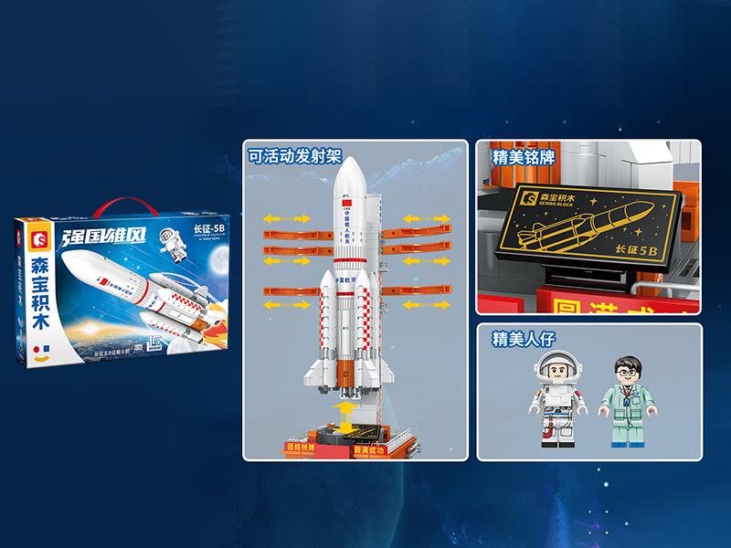 Long March 5B Carrier Rocket Building Blocks