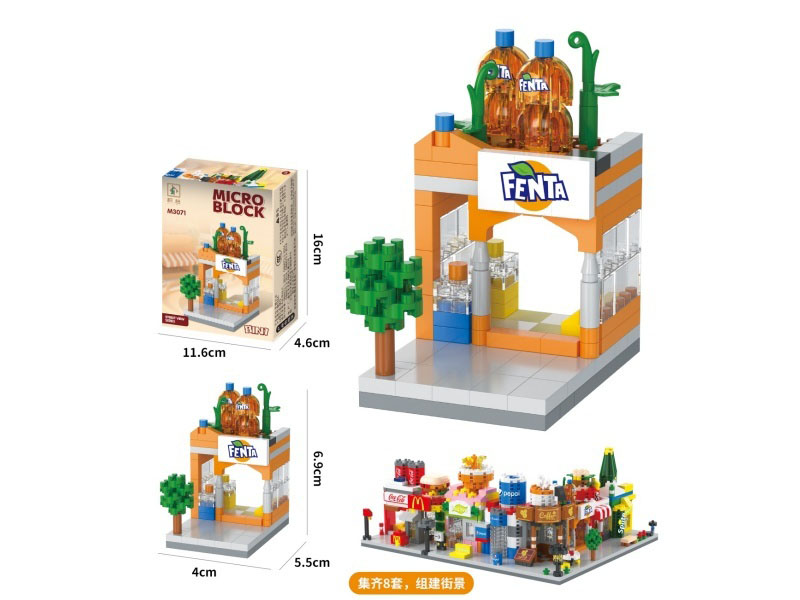 Building Blocks: 164 Pieces For The Orange Juice Shop