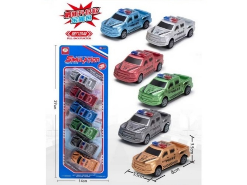6-Color Pickup Police Car (Metallic Color)