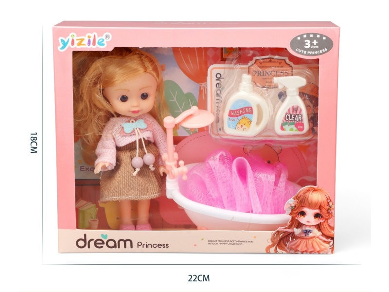 A 6-Inch Girl Playing House