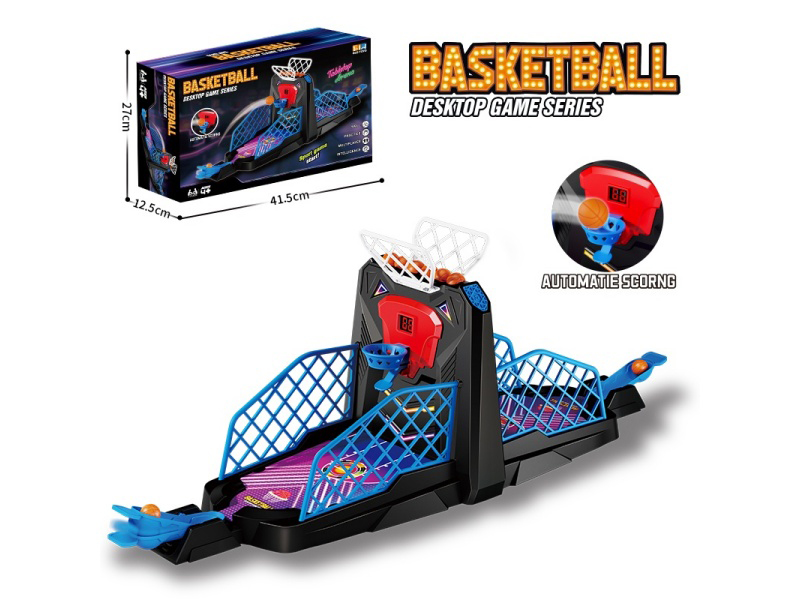 Two-Player Basketball Desktop Game(With Lights, Music, And Score Counter, 4 Balls)