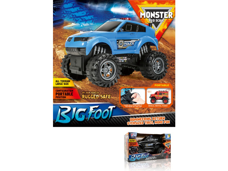 1:10 Hot Wheels Police Car Inertia Car