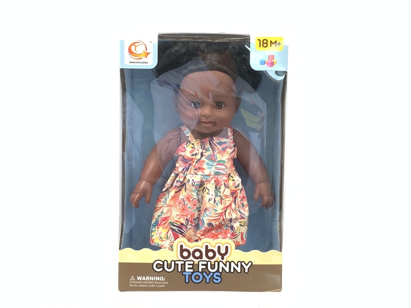 12-Inch Black Vinyl Doll With Ic