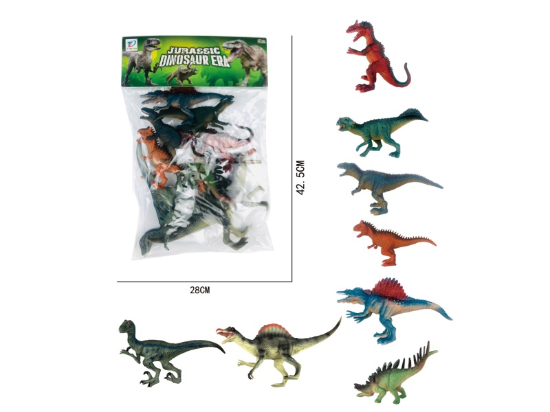 Pvc Simulation Dinosaur 8Pcs