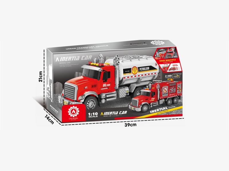 Inertial A Car Sound And Light Oil Tanker With Spray