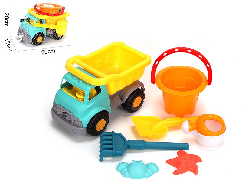 7PCS Medium Beach Truck Set