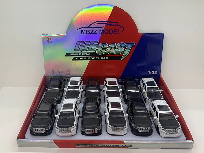 1:32 Toyota Alloy Pull Back Cars 12pcs