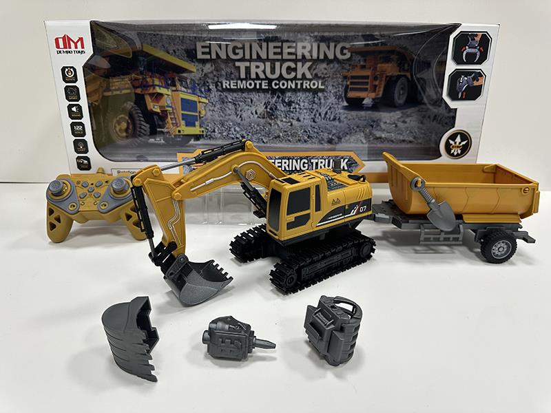 1:22 2.4G 11CH R/C 4 In 1 Plastic Crawler-Type Engineering Truck(Included  Batteries)