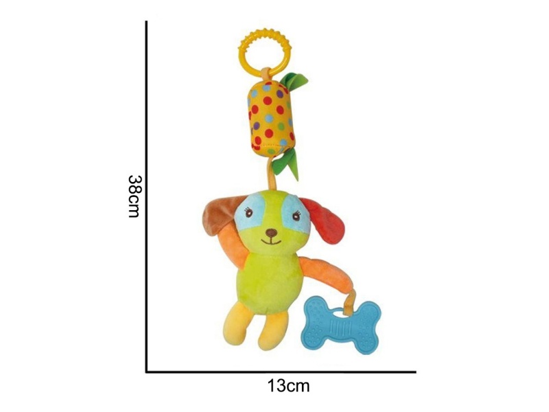 Plush Wind Chime Color Dog Pendant Baby Comfort Plush Animal Toy
