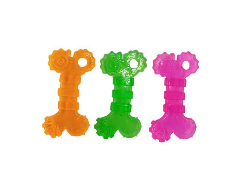 Transparent Four-Corner Small Edge Bone Pet Toy