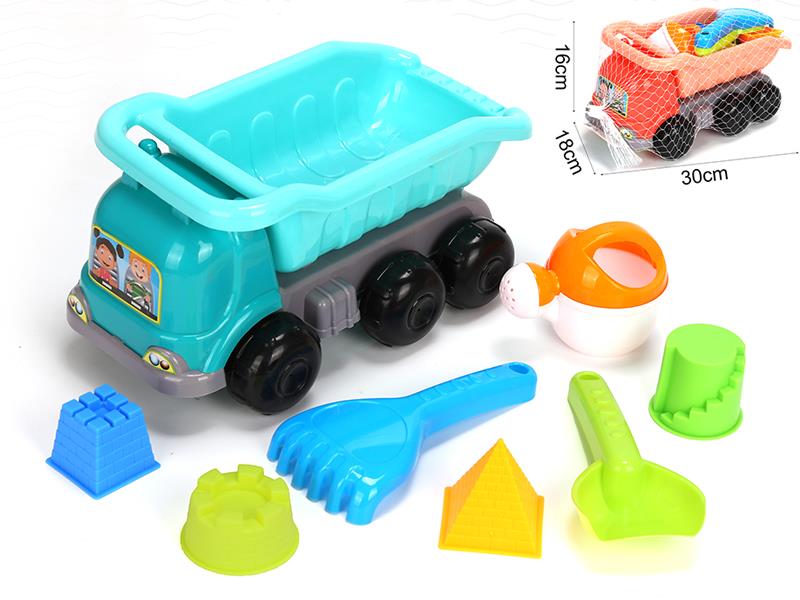8PCS Medium Beach Truck Set