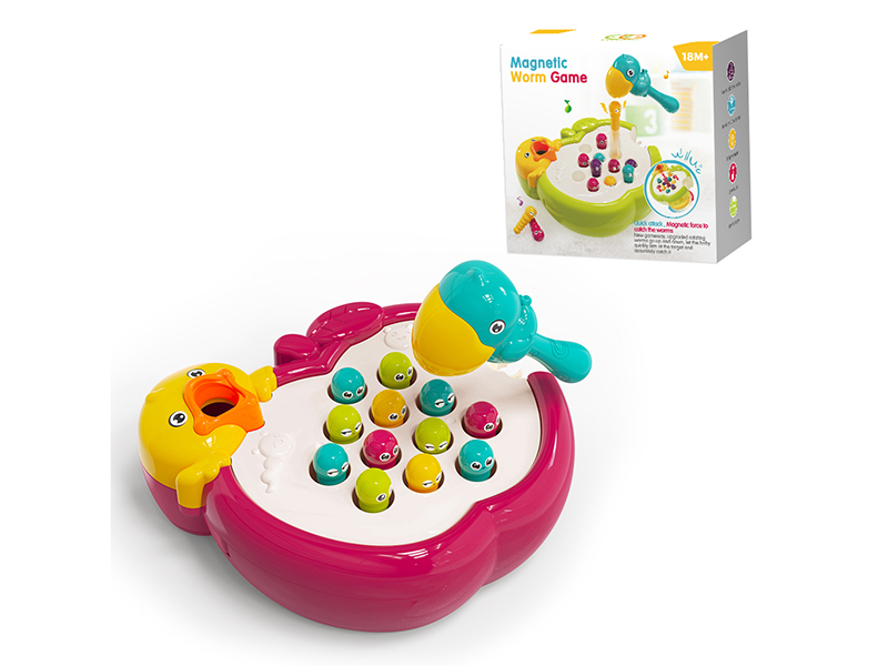 Magnetic Apple Worm Game
