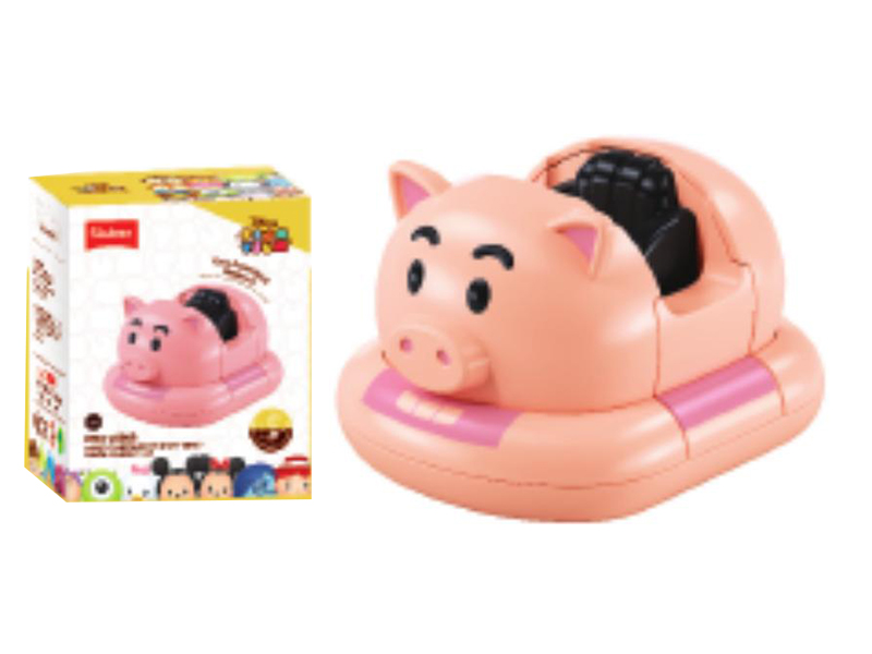 Disney Tsum Tsum Toy Story Series Ham Assembly Double Pull Back Bumper Car 16PCS