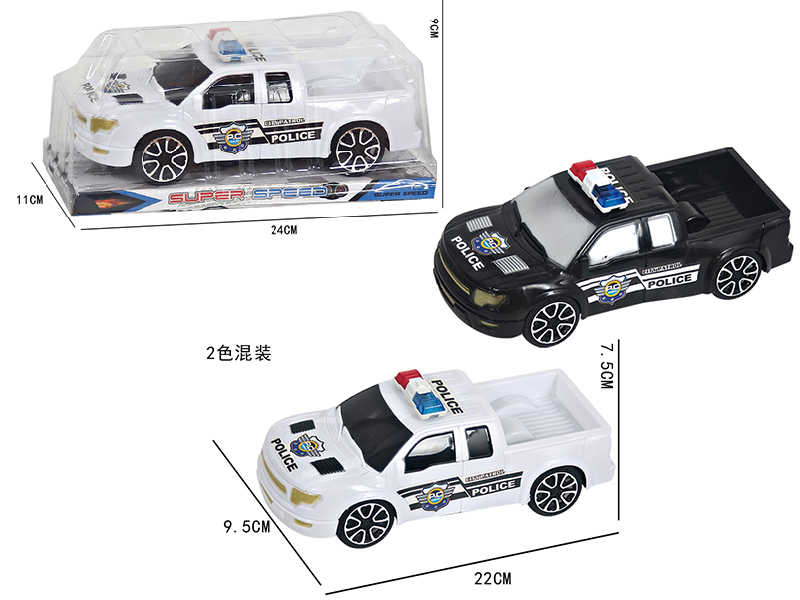 Friction Police Car Pickup