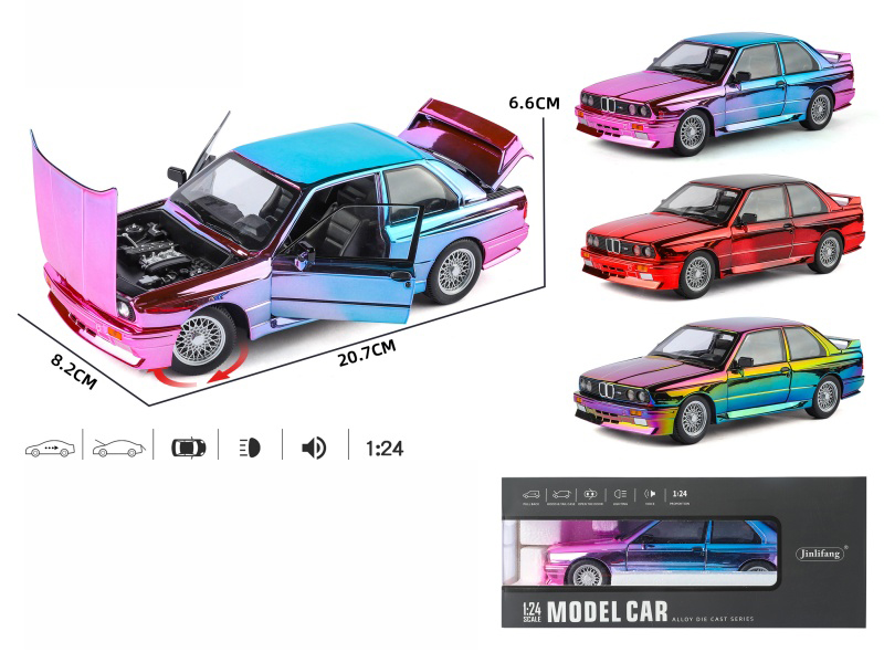 1:24 BMW M3 Electroplating Version Alloy Car