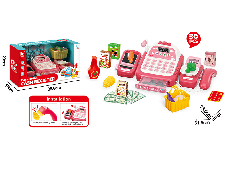 Supermarket Small Cash Register Set 30PCS