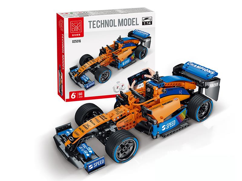 1:14 Dual Remote Control F1 Racing Car Building Blocks 641pcs