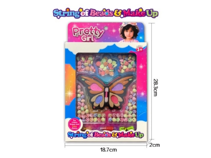 Butterfly Bead Makeup Acrylic Bead Set