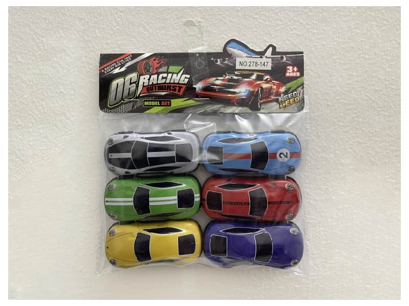 Pull Back Die-Cast Car 6Pcs