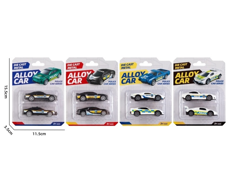 1:64 Recoil Alloy Police Car (4 Models Mixed)