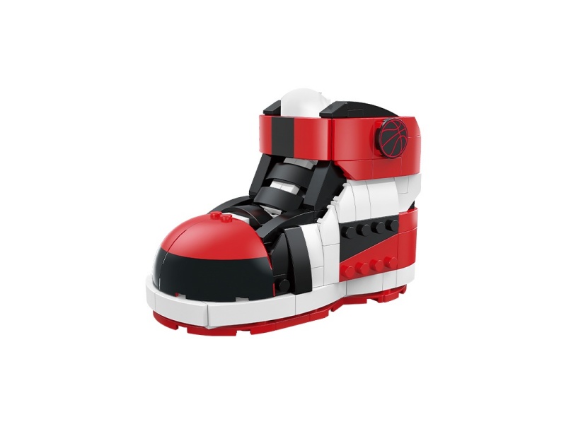 Building Blocks: Punk Red Sneakers
