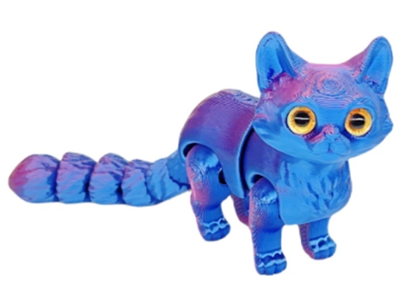 The Stuffed Cat Is Attached To The Glass Eye By 16Cm