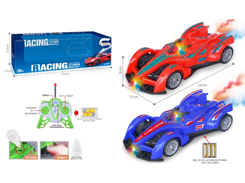 27Mhz 1:16 Six-Channel With Spray Light, One-Click Demonstration Of Spray Painting F1 Equation Remote Control Racing Car (Without Power Included)