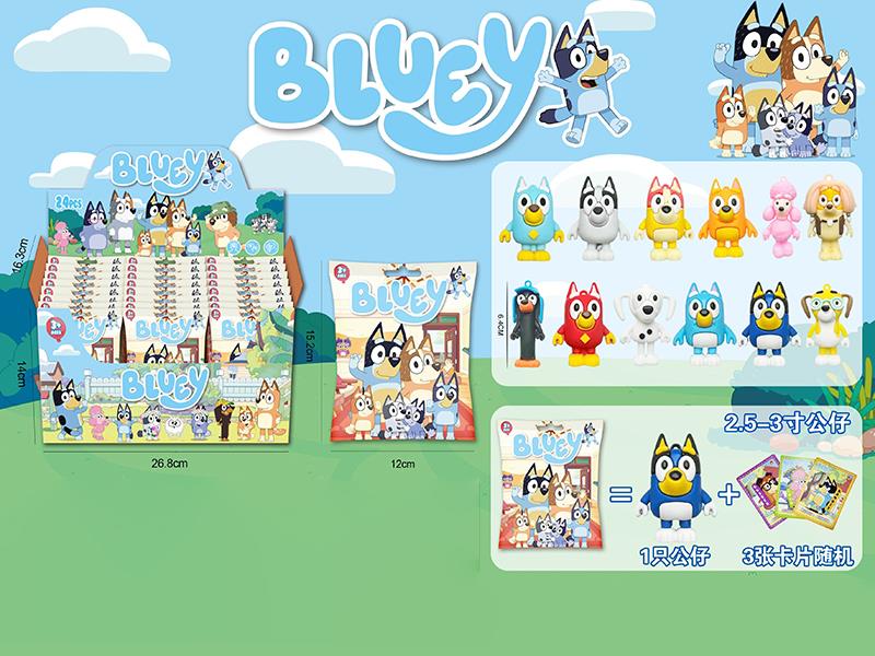 2.5-3" Bluey Figurine Toys Blind Bag 24pcs