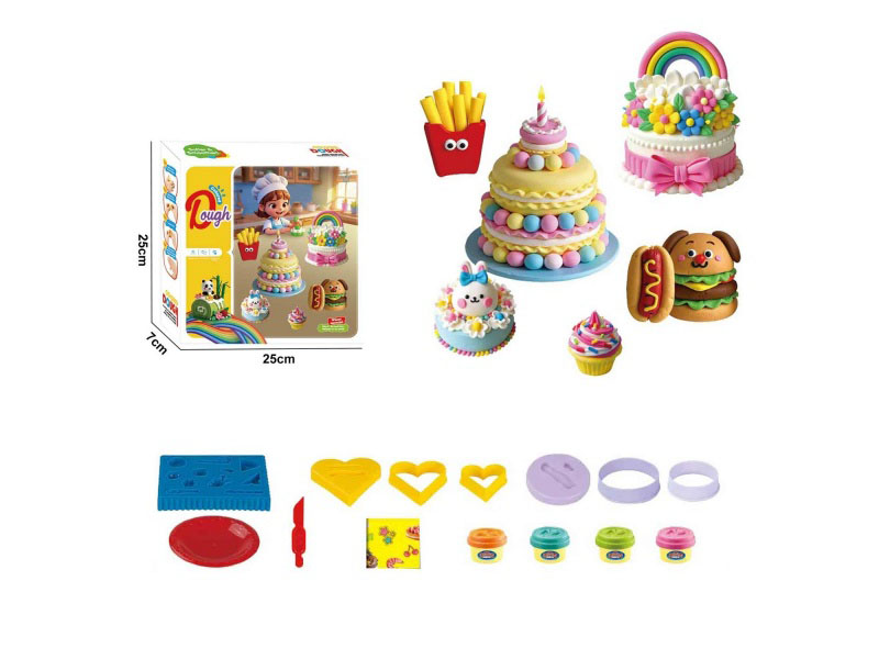 Wheat Clay House Play Colorful Clay Set