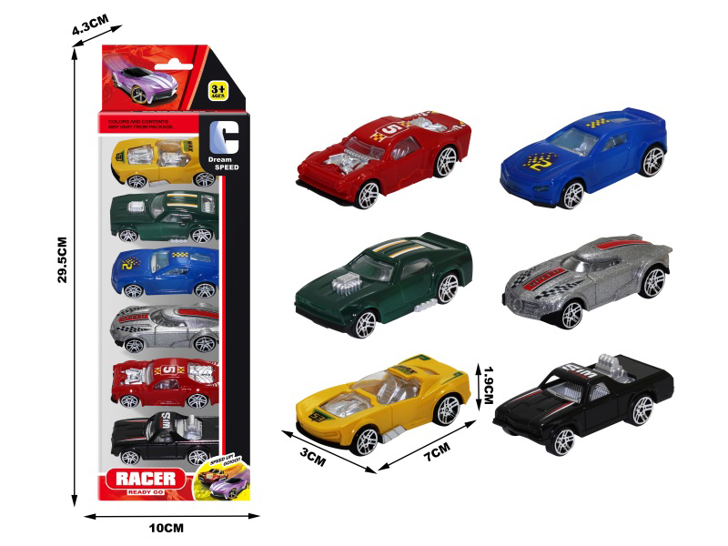 Silde Cars 6pcs